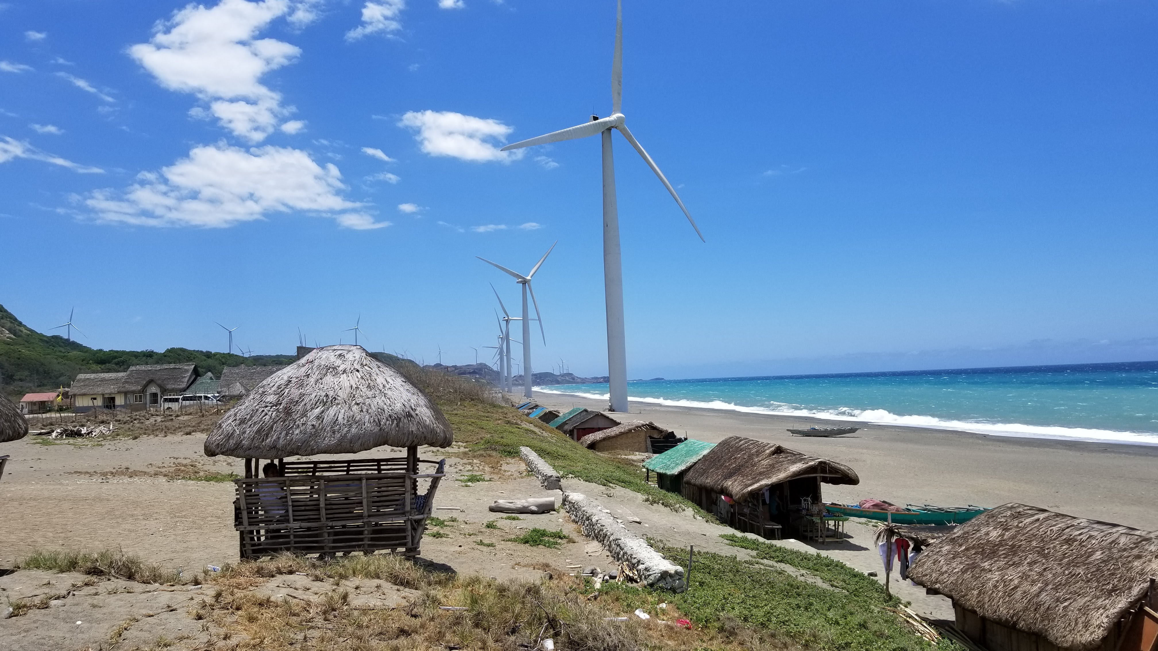 Malawak na larawan ng hanay ng turbine
